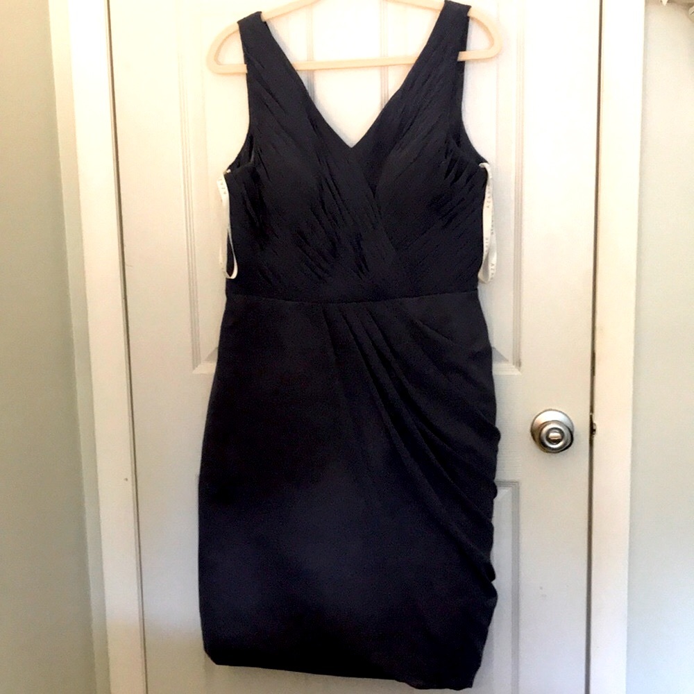 Azazie Dress (dark gray with purple undertones)